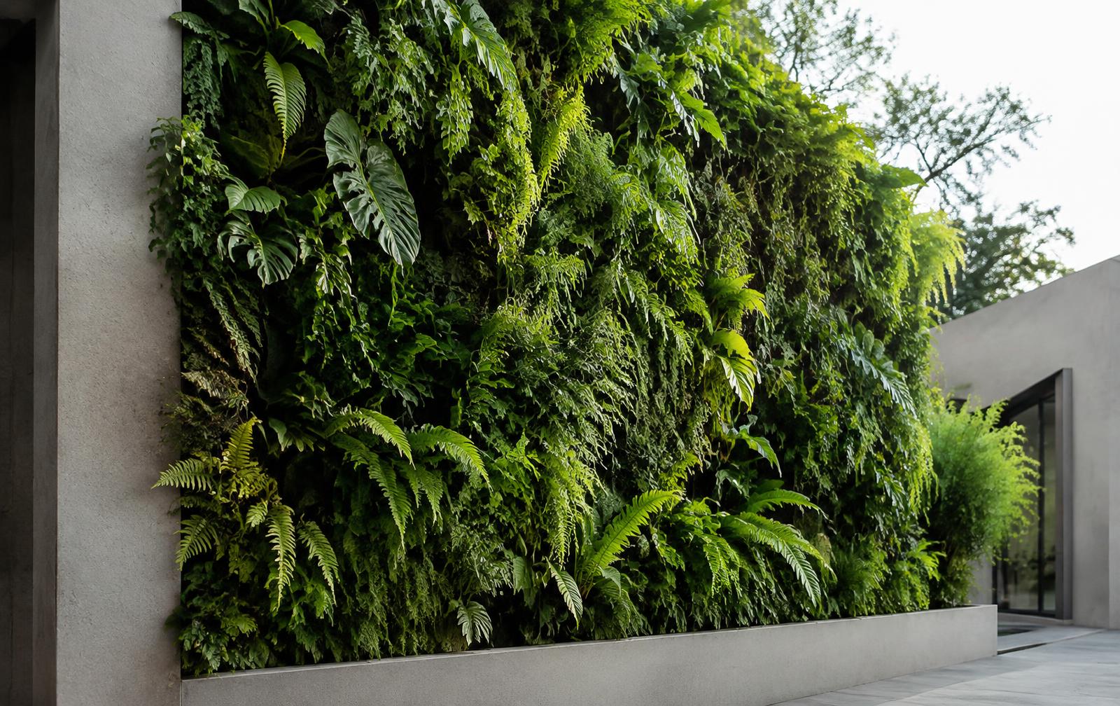 Living vertical green wall